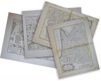 Карта бумажная антикварная 16-19 века, размер 30х40см (арт.001)