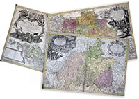 Карта бумажная антикварная 16-19 века, размер 60х80см (арт.003) ― STARINISM.RU