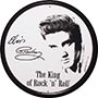 Табличка жестяная круглая, 30см, "Elvis" (арт.060) ― STARINISM.RU