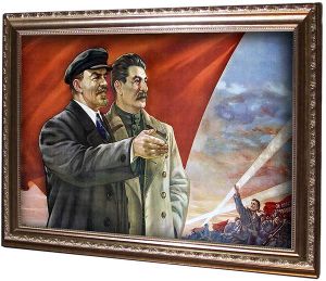 В.И. Ленин и И.В. Сталин в 1917 году / двойной портрет (арт.0106)