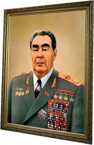 Л.И. Брежнев / парадный портрет с орденами (цветной) (арт.0402)
