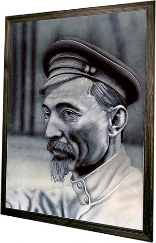 Ф.Э. Дзержинский / портрет (чёрно-белый) (арт.1104) ― STARINISM.RU