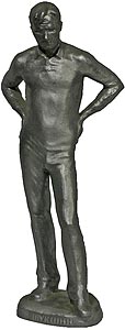 В.М. Шукшин, фигура алюминиевая, высота 25 см (арт.0073) ― STARINISM.RU