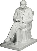 В.И. Ленин / фигура в кресле, 40 см, ЛФЗ, бисквит (арт.077)
