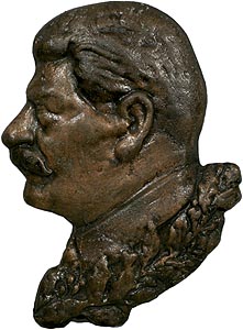 И.В. Сталин / барельеф настенный, бронзовое покрытие (арт.129) ― STARINISM.RU