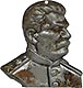 И.В. Сталин / барельеф, левый профиль, алюминий со следами покраски (арт.131)