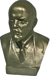 В.И. Ленин / бюст обыденный, омеднённый, 17 см, (арт.147) ― STARINISM.RU