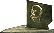 В.И. Ленин / барельеф на подставке, "от колхозников..." (арт.176)