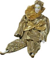 Кукла венецианская, фарфоровая, 30-40 см (арт.033)