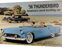 Табличка металлическая 30x40см "Ford`56 Thunderbird" (арт.085)