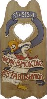 Панно деревянное "Не курить!", США (60см) (арт.152)