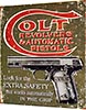 Табличка металлическая 30х40см "Colt Revolvers & Pistols" (арт.188) ― STARINISM.RU